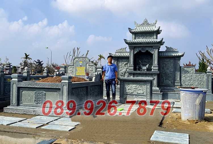 Mẫu lăng mộ dòng họ bằng đá xanh bán Bình Dương - Tư vấn xây lăng mộ
