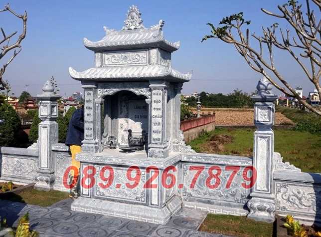Mẫu lăng mộ dòng họ bằng đá xanh bán Bình Phước-  Tư vấn xây lăng mộ