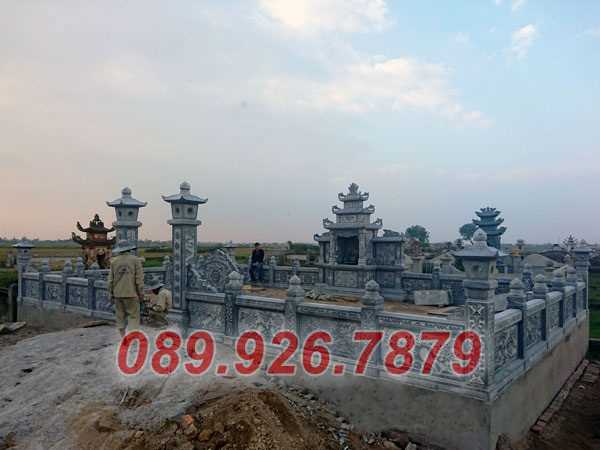 Mẫu lăng mộ dòng họ bằng đá xanh bán Bến Tre - Tư vấn xây lăng mộ đá
