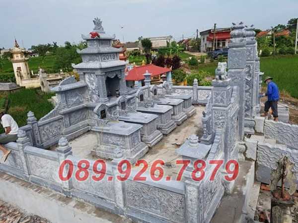 Mẫu lăng mộ gia tộc bằng đá xanh bán Bình Phước - Địa chỉ bán lăng mộ