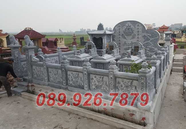 Mẫu lăng mộ dòng họ bằng đá xanh đẹp bán Tây Ninh - Cơ sở xây lăng mộ