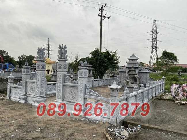 Mẫu lăng mộ dòng họ bằng đá xanh đẹp bán Tây Ninh - Cơ sở xây lăng mộ