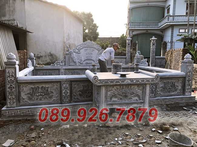 Mẫu lăng mộ dòng họ bằng đá xanh đẹp bán Tây Ninh - Cơ sở xây lăng mộ
