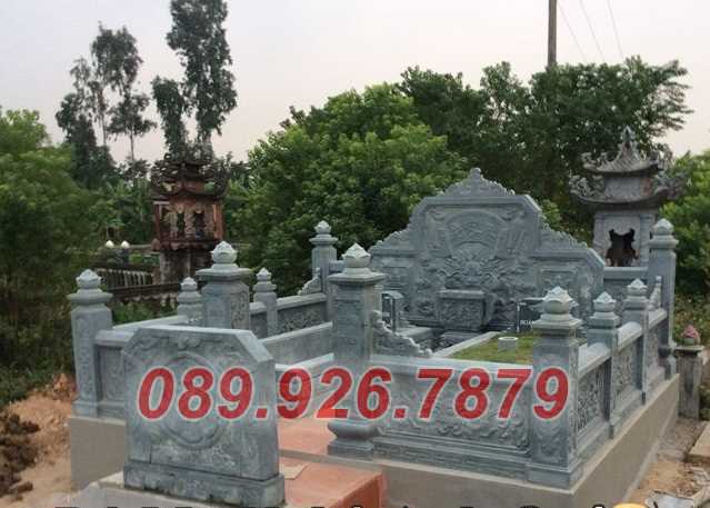 Mẫu lăng mộ dòng họ bằng đá xanh đẹp bán Tây Ninh - Cơ sở xây lăng mộ