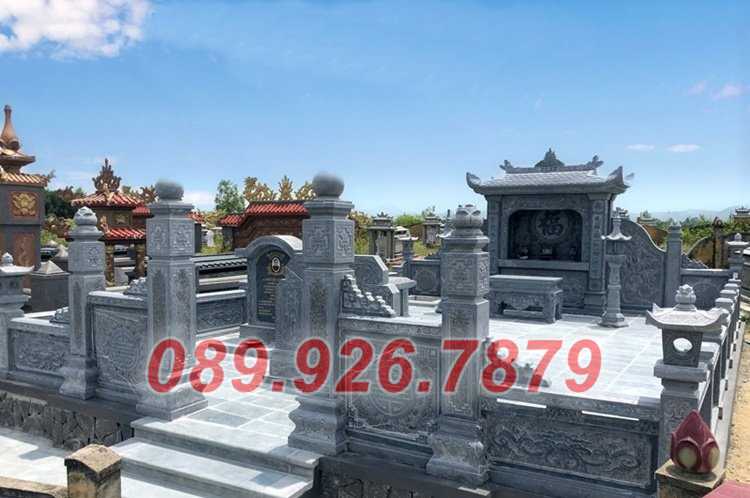 Mẫu lăng mộ dòng họ bằng đá bán Cà Mau - Tư vấn xây lăng mộ đá đúng