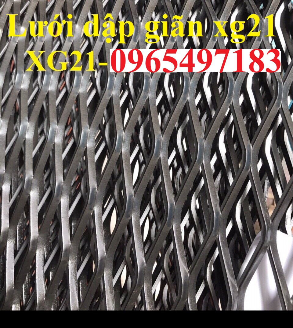 Lưới thép hình thoi XG21 mắt 36x101.6mm dày 5mm, lưới mắt cáo xg21,