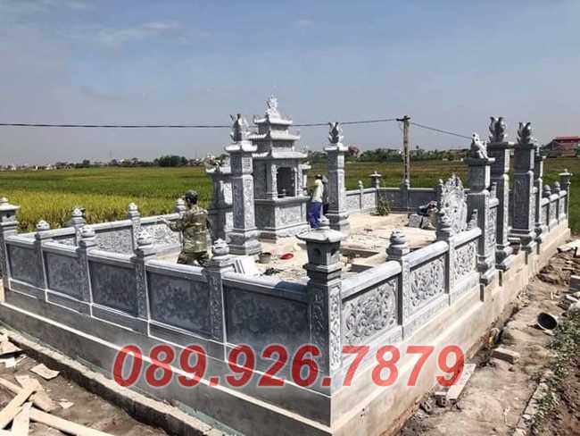 Mẫu lăng mộ gia tộc bằng đá xanh bán Hậu Giang - lăng mộ hung táng