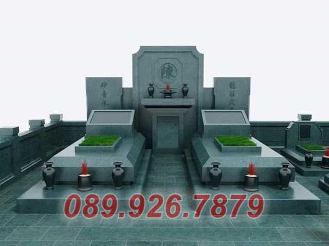 Mẫu lăng mộ gia tộc bằng đá xanh bán Hậu Giang - lăng mộ hung táng