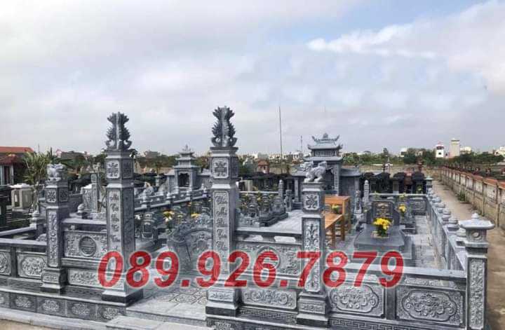 Mẫu lăng mộ gia tộc bằng đá xanh bán Hậu Giang - lăng mộ hung táng