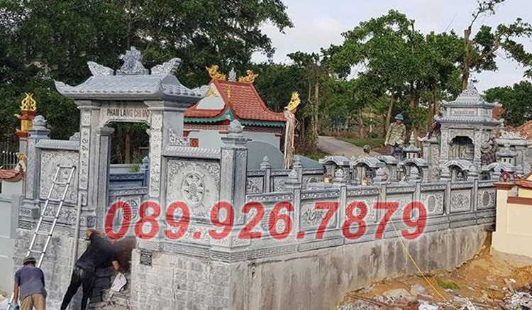 Lăng mộ gia tộc bằng đá xanh bán Cần Thơ - Địa chỉ xây lăng mộ đá đẹp