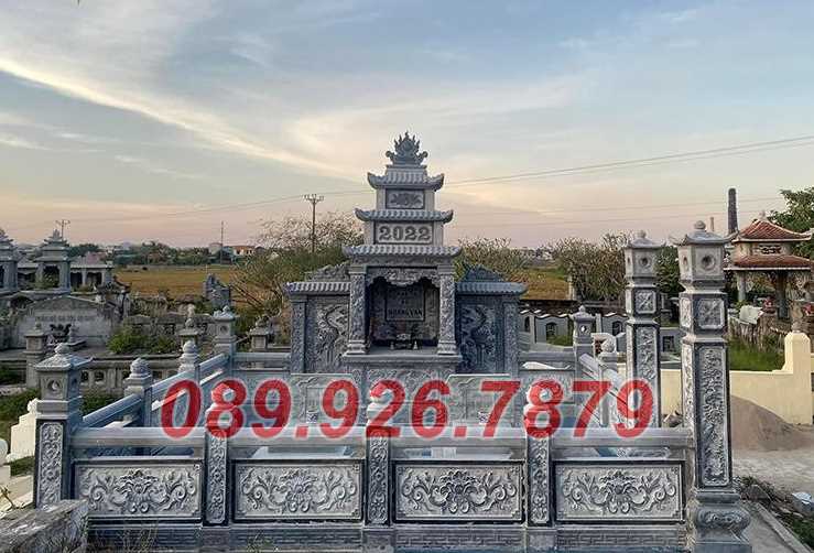 Lăng mộ gia tộc bằng đá xanh bán Cần Thơ - Địa chỉ xây lăng mộ đá đẹp