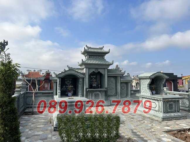 Mẫu lăng mộ gia tộc bằng đá xanh bán Cà Mau - cơ sở xây lăng mộ đá