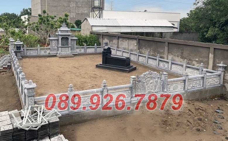 Mẫu lăng mộ gia tộc bằng đá xanh bán Cà Mau - cơ sở xây lăng mộ đá