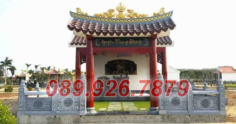 Mẫu lăng mộ gia tộc bằng đá xanh bán Cà Mau - cơ sở xây lăng mộ đá