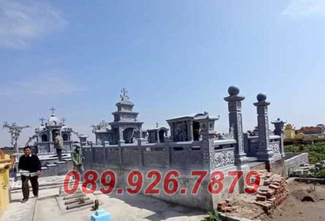 Mẫu lăng mộ dòng họ bằng đá xanh bán Đắk Nông - Tư vấn xây lăng mộ đá