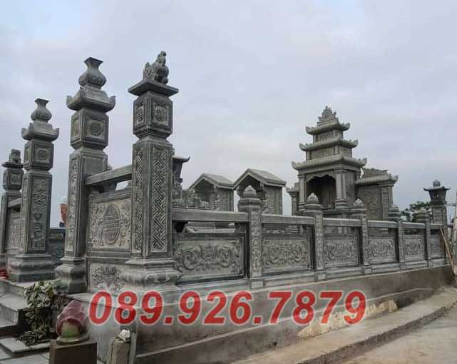 Lăng mộ đá cha mẹ  - Mẫu lăng mộ ông bà bằng đá xanh bán Khánh Hòa