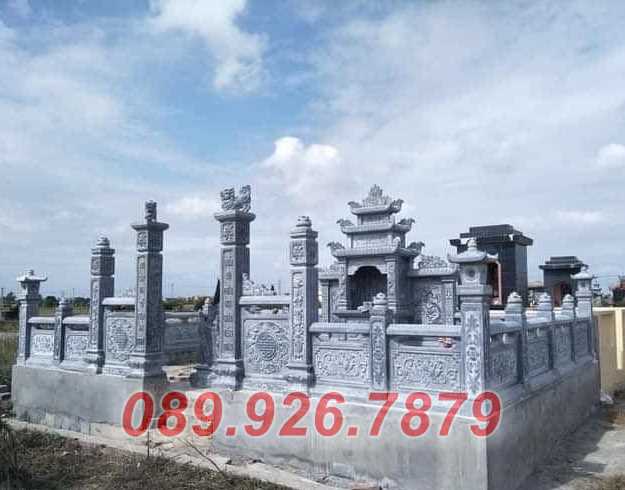 Lăng mộ đá cha mẹ  - Mẫu lăng mộ ông bà bằng đá xanh bán Khánh Hòa