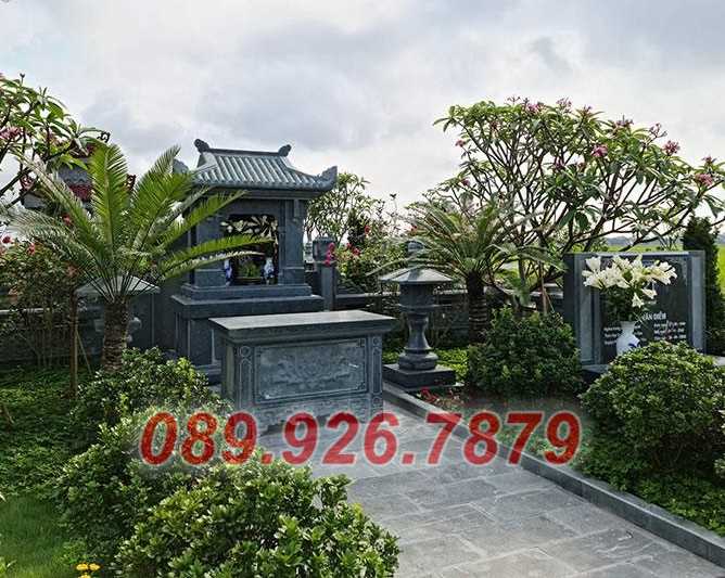 Mẫu lăng mộ dòng họ bằng đá xanh bán Đồng Tháp - Tư vấn xây lăng mộ