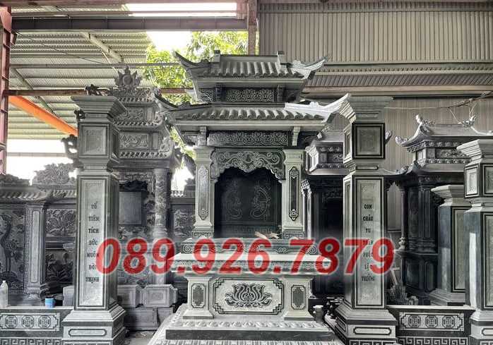 Mẫu lăng mộ dòng họ bằng đá xanh bán Đồng Tháp - Tư vấn xây lăng mộ