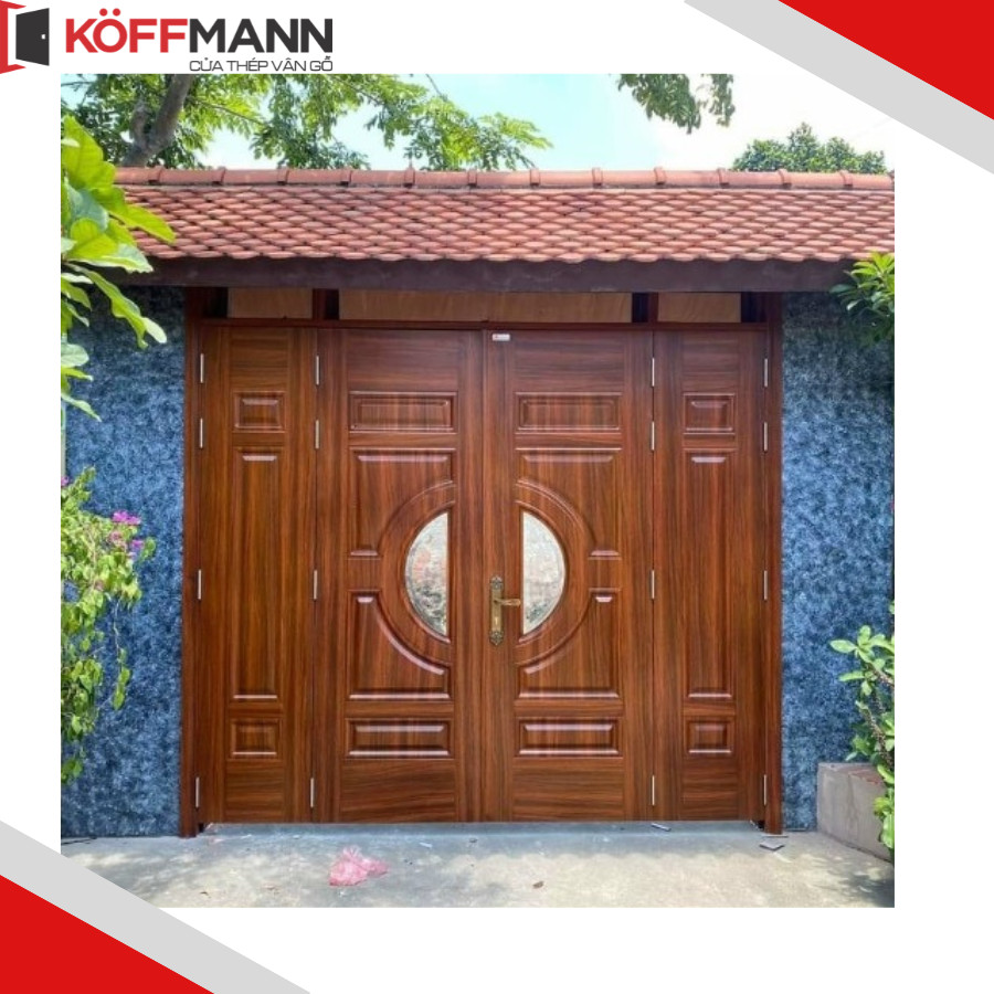 cửa thép vân gỗ tại sóc trăng- giá cửa chính- cửa sổ