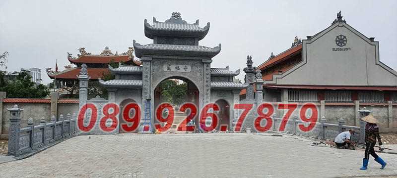 Mẫu lăng mộ dòng họ bằng đá xanh bán Quảng Ngãi - Lăng mộ đá địa táng