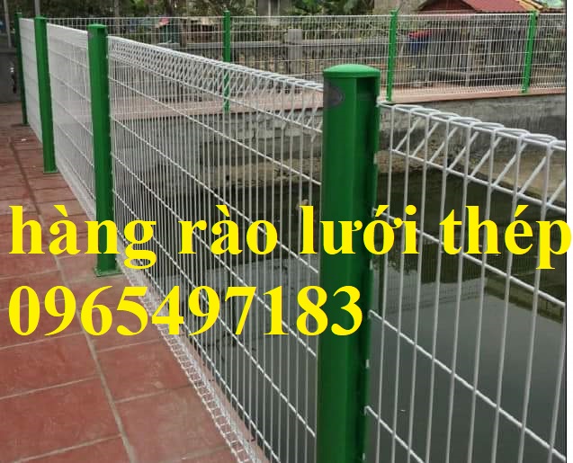 Hàng rào lưới thép cột trái đào, lưới thép hàg rào cột khóa thông minh