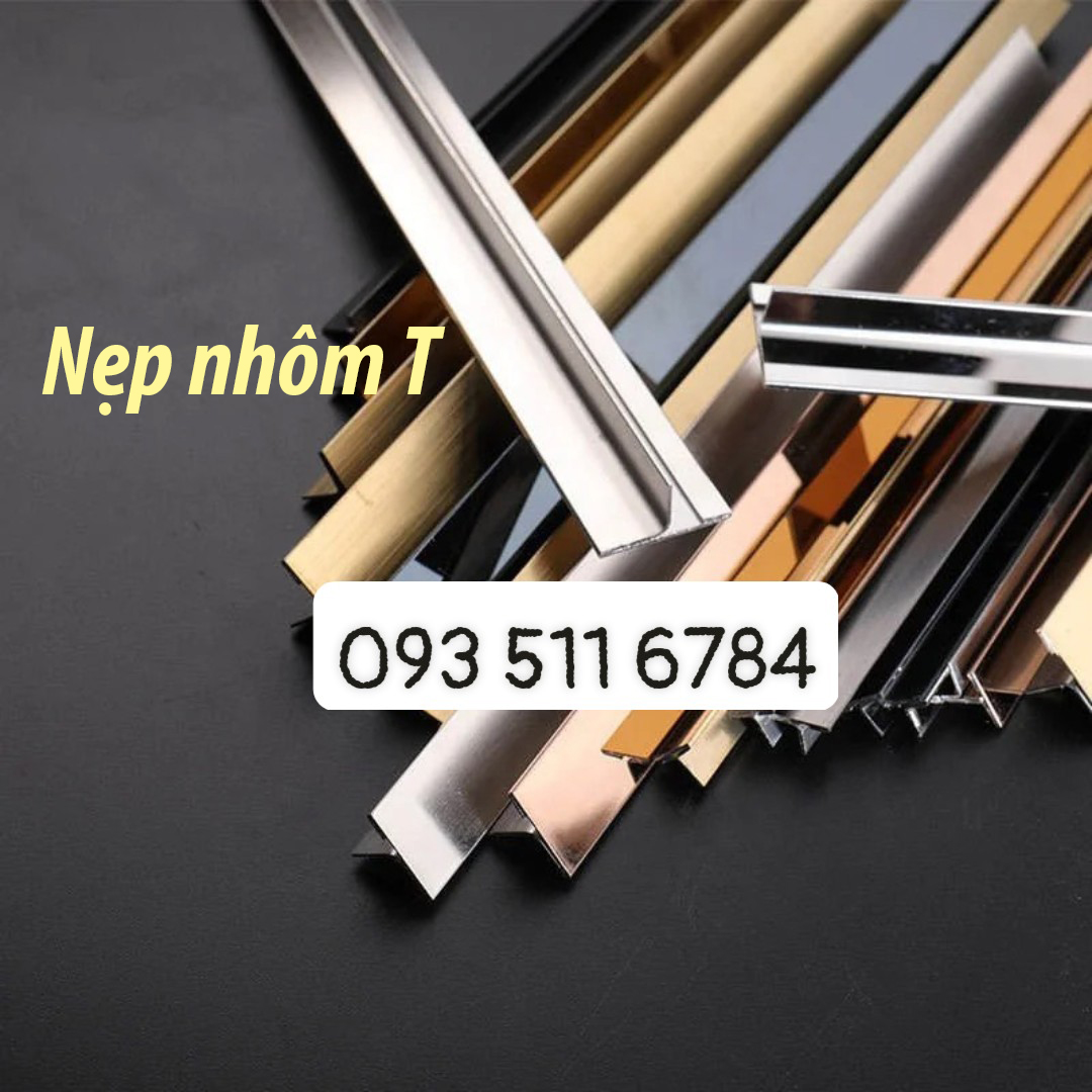 Nẹp Inox T vàng xước Nẹp V Inox xước Nẹp T12 nhôm nối sàn