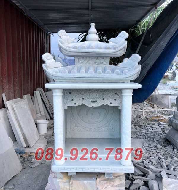 Miếu thờ thần linh - Mẫu miếu thờ đá để tro cốt ông bà bán Hậu Giang