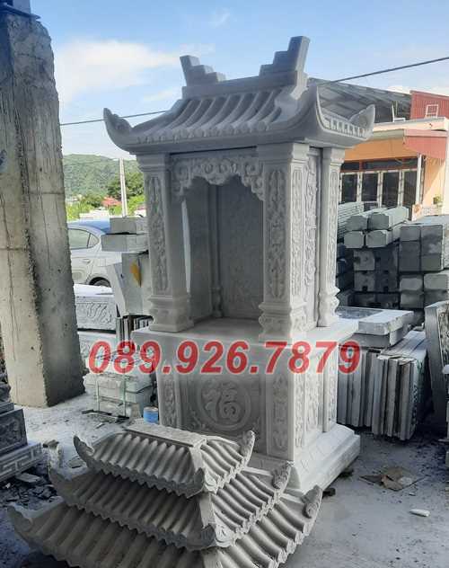 Miếu thờ thần linh - Mẫu miếu thờ đá để tro cốt ông bà bán Hậu Giang