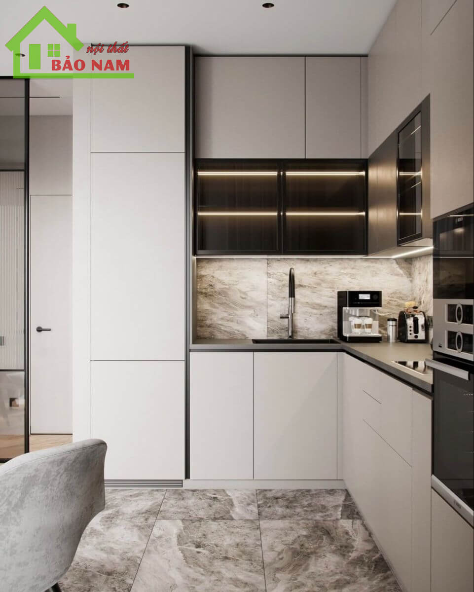 15+ mẫu tủ bếp cánh kính sang trọng, hiện đại - giá rẻ tận xưởng
