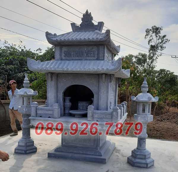 Mẫu miếu thờ thần linh bằng đá có mái che ngoài trời bán Sài Gòn