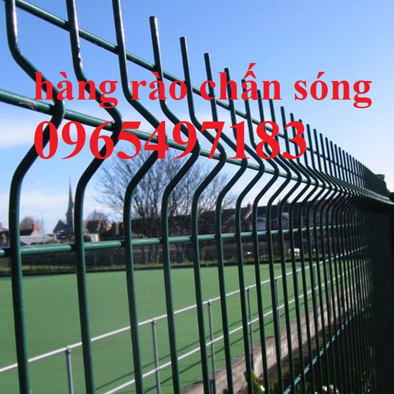 Lưới thép hàng rào phi 5 chấn sóng mạ kẽm nhúng nóng, sơn tĩnh điện