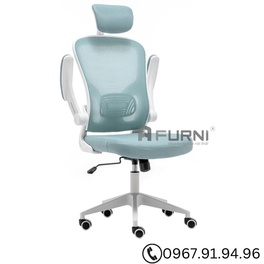 Ghế xoay văn phòng xếp gọn lưng lưới có tựa đầu  Nội Thất Furni