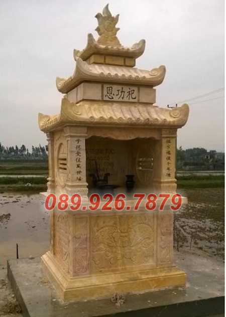 Miếu thờ thần linh - Mẫu miếu thờ đá để tro cốt ông bà bán Vũng Tàu