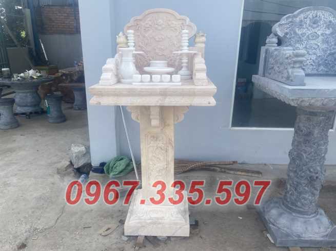 Cây hương đá - Mẫu bàn thờ thiên ngoài trời bằng đá bán Sóc Trăng