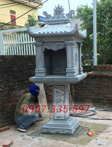 Bàn thờ thiên đá - Mẫu cây hương đá thờ ông thiên ngoài trời bán Cà Ma