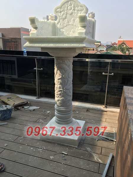 Bàn thờ thiên - Mẫu cây hương thờ ông thiên bằng đá bán Ninh Thuận