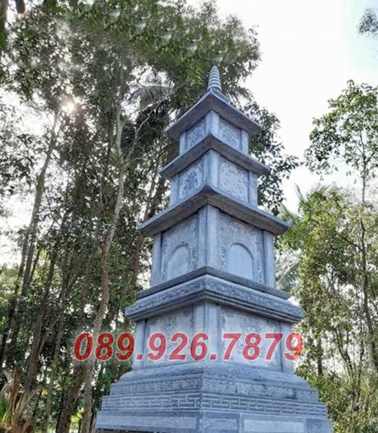 Tháp mộ đá - Mẫu tháp mộ lục giác để tro hài cốt bằng đá bán Lâm Đồng