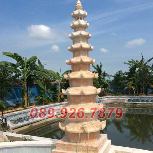 Tháp mộ đá - Mẫu tháp mộ lục giác bằng đá để tro cốt bán Đồng Nai