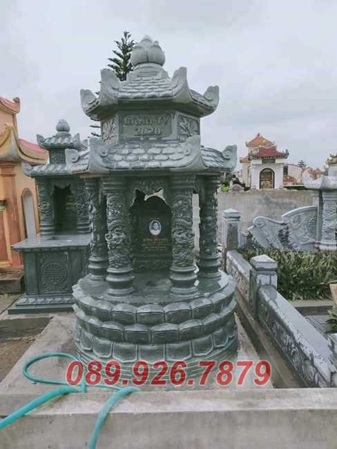 Tháp mộ đá - Mẫu tháp mộ đá đá lục giác để tro cốt bán Long An