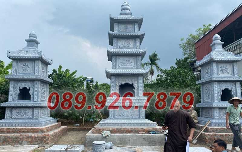 Tháp mộ đá - Mẫu tháp mộ đá đá lục giác để tro cốt bán Long An