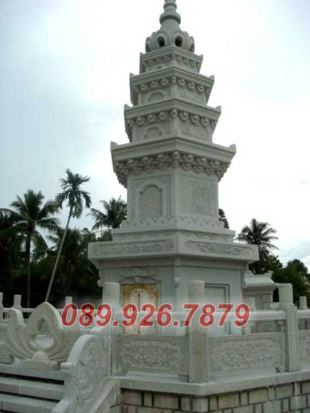 Tháp mộ đá - Mẫu tháp mộ đá đá lục giác để tro cốt bán Long An