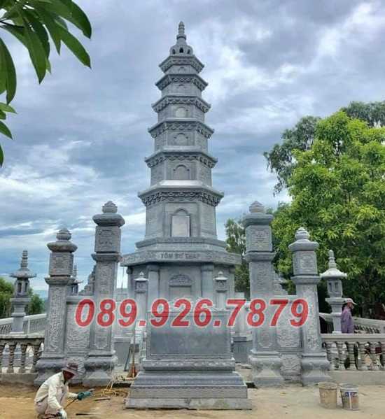 Tháp mộ đá - Mẫu tháp mộ đá đá lục giác để tro cốt bán Long An
