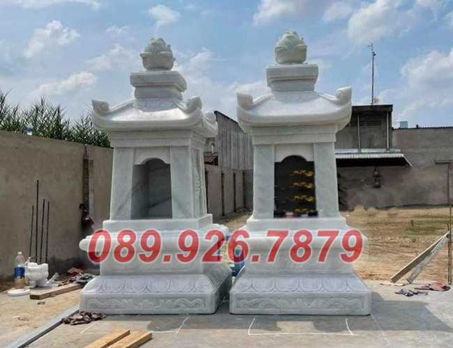 Tháp mộ đá - Mẫu mộ tháp đá lục giác để tro cốt bán Vĩnh Long