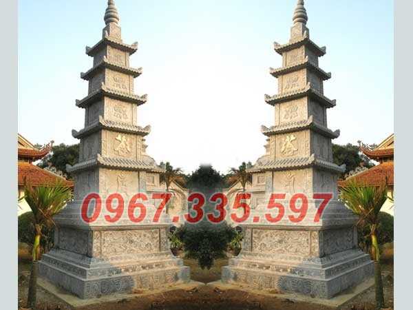 Tháo mộ đá - Mẫu mộ tháp lục giác để tro cốt bằng đá đẹp bán Đắk lắk