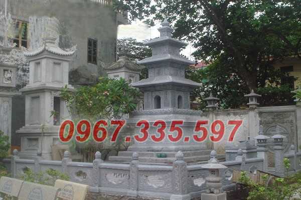 Tháo mộ đá - Mẫu mộ tháp lục giác để tro cốt bằng đá đẹp bán Cần Thơ