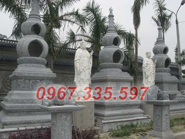 Tháo mộ đá - Mẫu mộ tháp lục giác để tro cốt bằng đá đẹp bán Cần Thơ