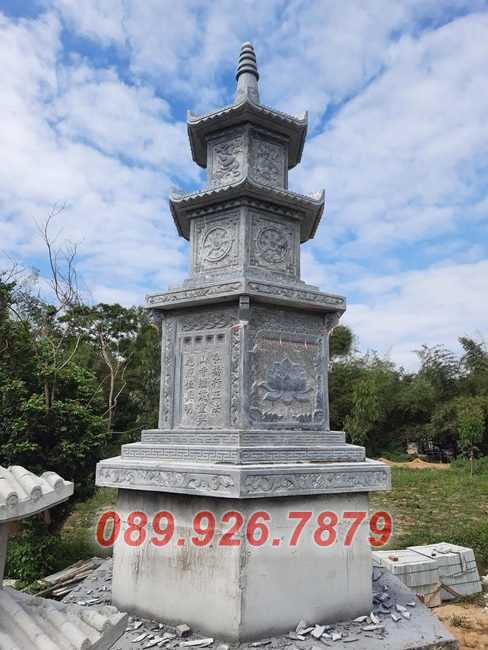 Lăng mộ tháp đá - Mẫu lăng mộ tháp sư trụ trì để tro cốt bán An Giang