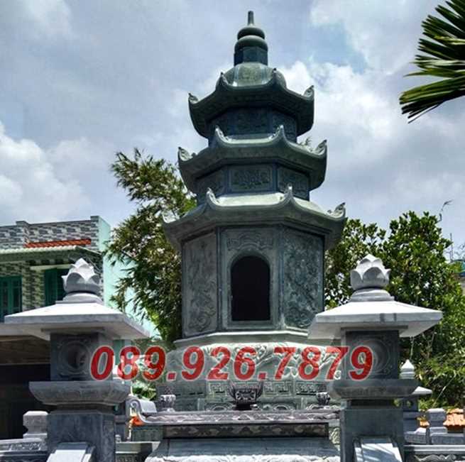 Lăng mộ tháp đá - Mẫu lăng mộ tháp sư trụ trì để tro cốt bán An Giang