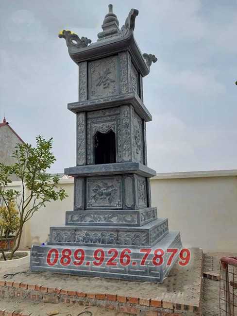 Lăng mộ tháp đá - Mẫu lăng mộ tháp sư trụ trì để tro cốt bán An Giang